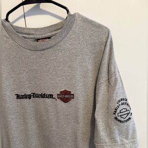 Grey Harley Davidson short sleeve t-shirt #bikerstyle #harley #davidson